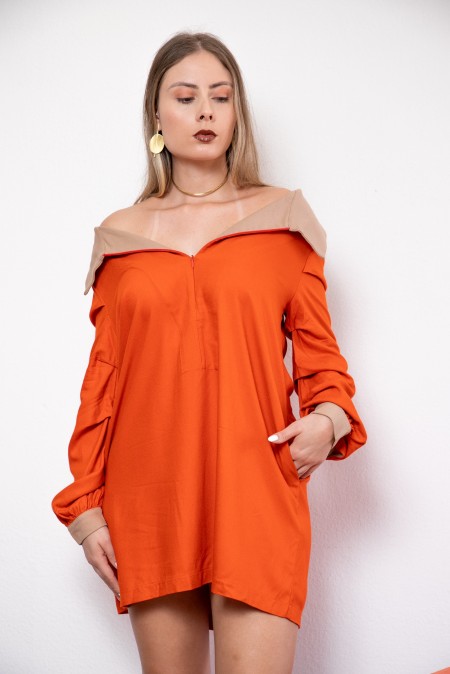 Vestido Valesca | Laranja - Image 2