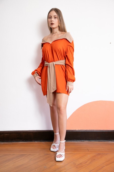 Vestido Valesca | Laranja