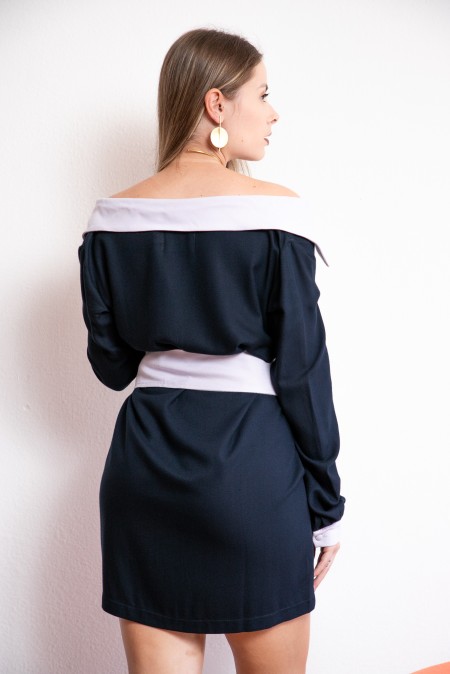 Vestido Valesca | Azul Marinho - Image 3